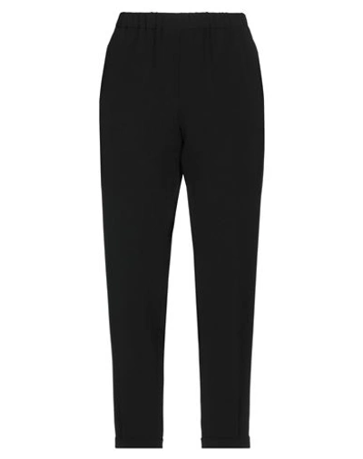 Antonelli Woman Pants Black Size 6 Virgin Wool, Elastane In Black