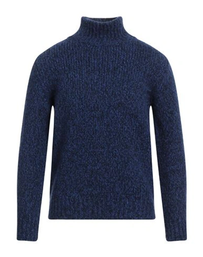 Brioni Blue Turtleneck Sweater In Black