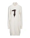 Trussardi Woman Mini Dress Ivory Size Xs Polyamide, Viscose, Wool, Cashmere In White