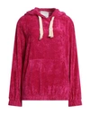 Erika Cavallini Woman Sweatshirt Fuchsia Size 8 Viscose, Cotton, Elastane In Pink