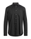 Brian Dales Man Shirt Black Size 14 ½ Cotton, Polyamide, Elastane In Black