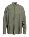 B.d.baggies B. D.baggies Man Shirt Military Green Size S Linen