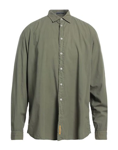 B.d.baggies B. D.baggies Man Shirt Military Green Size S Linen