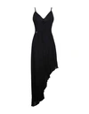 Kontatto Woman Midi Dress Black Size M Polyester In Black