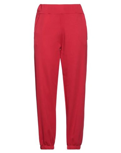 Mangano Woman Pants Red Size 8 Cotton