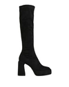Elena Iachi Woman Knee Boots Black Size 7 Textile Fibers