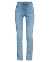 Replay Woman Jeans Blue Size 29w-30l Cotton, Polyester, Elastane In Blue