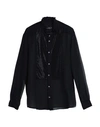 John Richmond Man Shirt Black Size 42 Silk