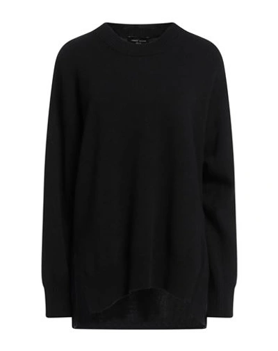 Roberto Collina Woman Sweater Black Size L Merino Wool, Cashmere