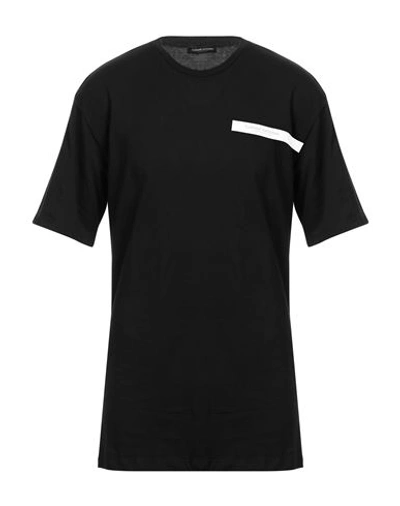Costume National Man T-shirt Black Size M Cotton