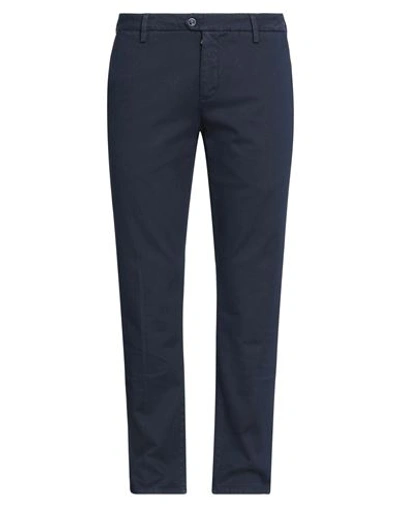 Teleria Zed Man Pants Midnight Blue Size 38 Cotton, Elastane In Blue