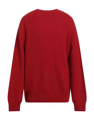 Ymc You Must Create Man Sweater Red Size Xl Lambswool