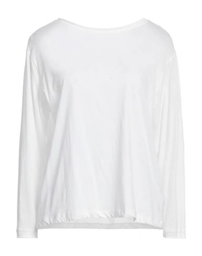 19.70 Nineteen Seventy Woman T-shirt White Size 12 Cotton