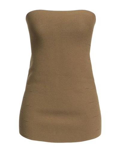 Proenza Schouler Woman Belt Military Green Size Xs/s Viscose, Polyester, Polyamide, Elastane