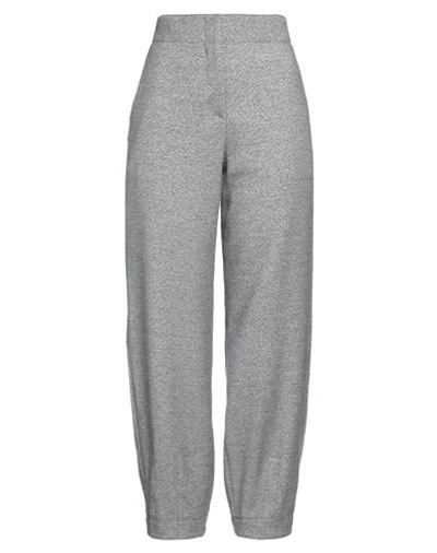 Emporio Armani Woman Pants Grey Size 14 Viscose, Virgin Wool, Polyamide, Elastane