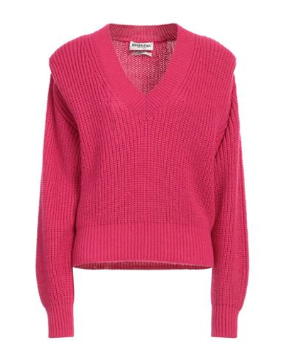 Essentiel Antwerp Woman Sweater Fuchsia Size S Wool, Acrylic In Pink