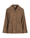 Aspesi Woman Shirt Khaki Size 8 Cotton, Elastane In Beige