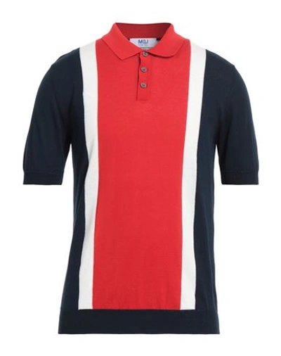 Mqj Man Sweater Red Size Xxl Cotton, Acrylic