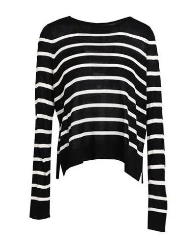 Vero Moda Woman Sweater Black Size Xl Acrylic, Liva Reviva By Birla Cellulose