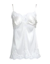 Dolce & Gabbana Woman Undershirt Ivory Size 12 Silk, Elastane In White