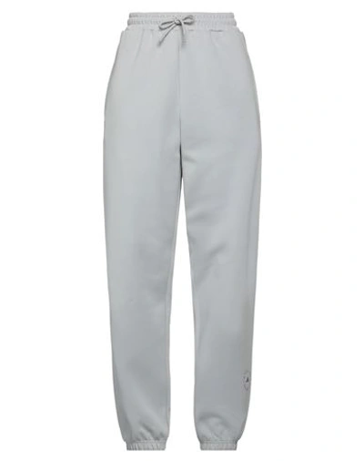 Adidas By Stella Mccartney Woman Pants Light Grey Size Xl Organic Cotton, Recycled Polyester