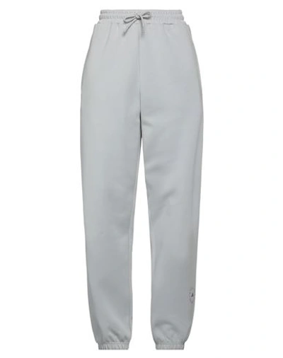 Adidas By Stella Mccartney Woman Pants Light Grey Size L Organic Cotton, Recycled Polyester