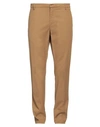 Dondup Man Pants Camel Size 34 Modal, Cotton, Elastane In Beige