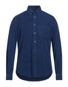 Aspesi Man Shirt Blue Size 15 ½ Cotton