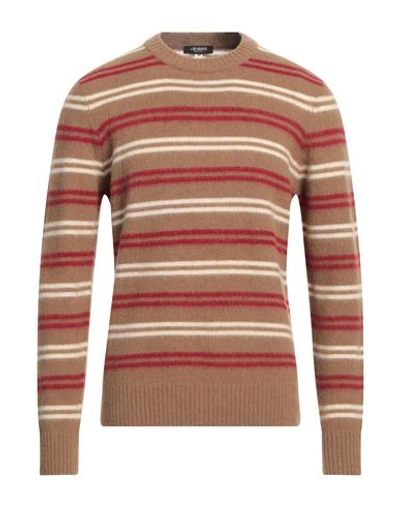 +39 Masq Man Sweater Brown Size 40 Wool, Polyamide