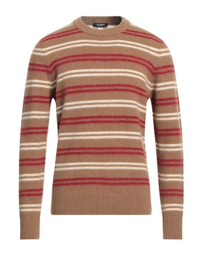 +39 Masq Man Sweater Brown Size 44 Wool, Polyamide