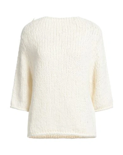 Croche Crochè Woman Sweater Off White Size L Acrylic, Mohair Wool, Wool, Polyamide