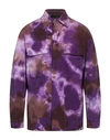 B-used Man Shirt Dark Purple Size L Cotton