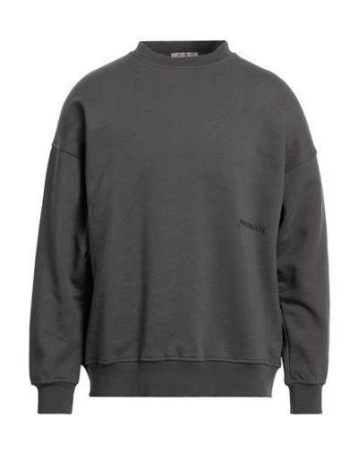 Hinnominate Man Sweatshirt Grey Size Xl Cotton In Grey