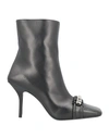 Givenchy Woman Ankle Boots Black Size 11 Lambskin In Black