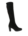Nr Rapisardi Woman Knee Boots Black Size 12 Textile Fibers