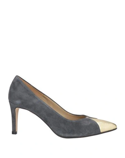 Marian Woman Pumps Lead Size 11 Soft Leather In Grey