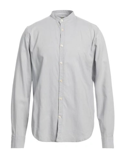 Hermitage Man Shirt Light Grey Size Xl Linen