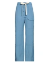 Stella Mccartney Woman Pants Light Blue Size 2-4 Viscose, Linen, Cotton