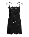 Msgm Woman Mini Dress Black Size 4 Polystyrene, Viscose, Elastane In Black