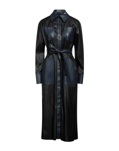 Beatrice B Beatrice .b Woman Midi Dress Black Size 4 Polyurethane, Polyester, Cotton, Elastane