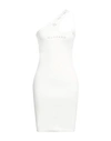 MANGANO MANGANO WOMAN MINI DRESS WHITE SIZE 8 COTTON