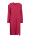 Vicario Cinque Woman Mini Dress Garnet Size M Viscose, Polyamide, Elastane In Red