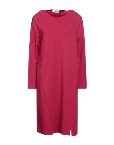 Vicario Cinque Woman Mini Dress Garnet Size M Viscose, Polyamide, Elastane In Red