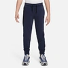 Nike Sportswear Tech Fleece Big Kids' (boys') Pants In Obsidian Heather/black/black