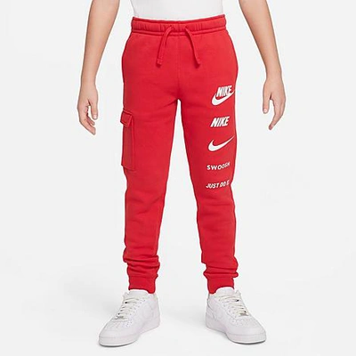 Nike Kids'  Boys' Sportswear Fleece Jogger Pants In Red