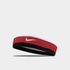 Nike Swoosh Headband Cotton/nylon/spandex In Red