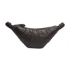 Lemaire Small Croissant Shoulder Bag In Dark_chocolate