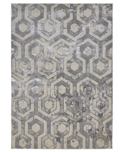 Simply Woven Hadlee R3046 Beige Rug