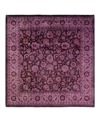 Adorn Hand Woven Rugs Fine Vibrance M1497 6'3" X 6'5" Square Area Rug In Brown