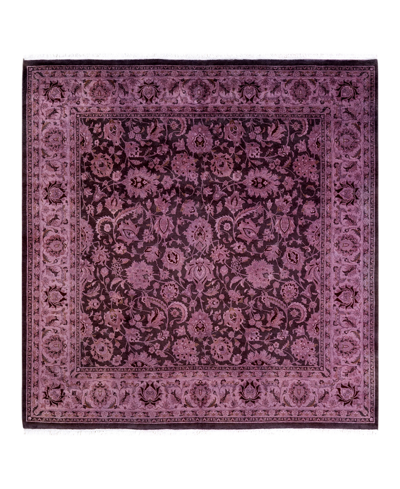 Adorn Hand Woven Rugs Fine Vibrance M1497 6'3" X 6'5" Square Area Rug In Brown